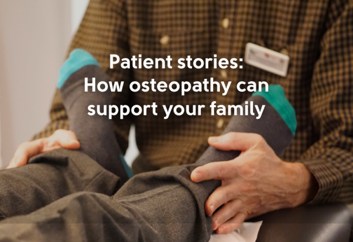 Osteopath treating a child, holding the ankles providing gentle, holistic care